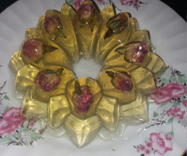 عکس ژله گل محمدی