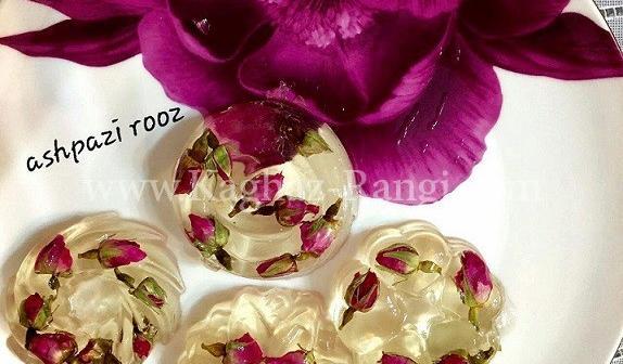 عکس ژله گل محمدی