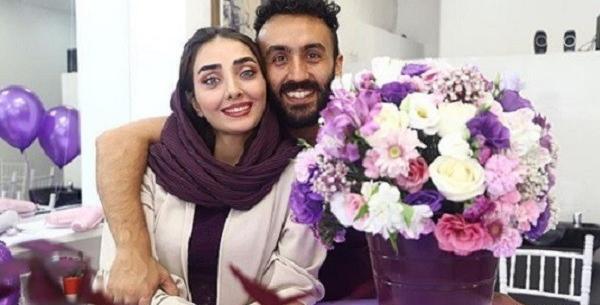 عکس دریا مرادی دشت و همسرش