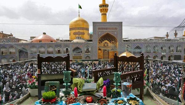 عکس حرم امام رضا در عید نوروز