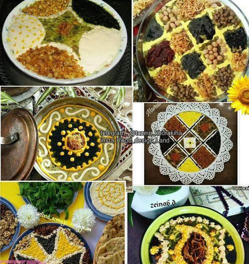 عکس تزیین آش رشته پشت پا