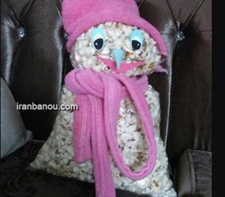 عکس آدم برفی با ذرت