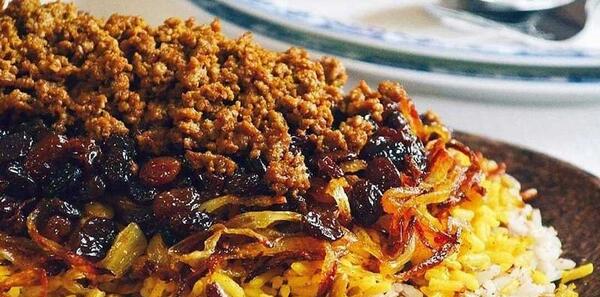 عکس غذا عدس پلو