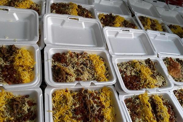عکس غذا عدس پلو