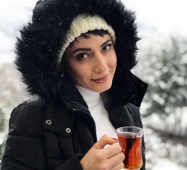 عکس چای در برف