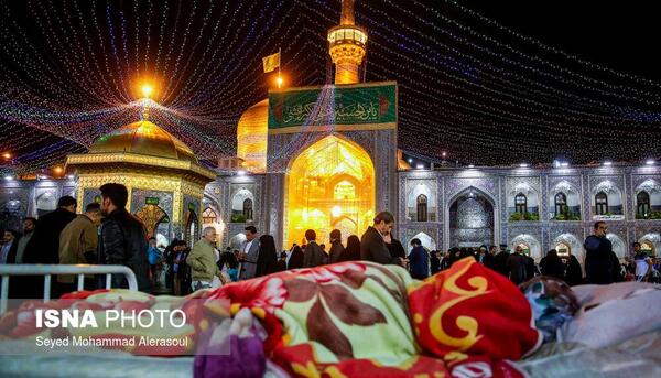 عکس حرم امام رضا نیمه شعبان