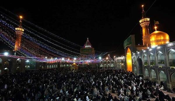 عکس حرم امام رضا نیمه شعبان