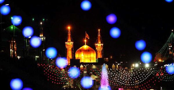 عکس حرم امام رضا نیمه شعبان
