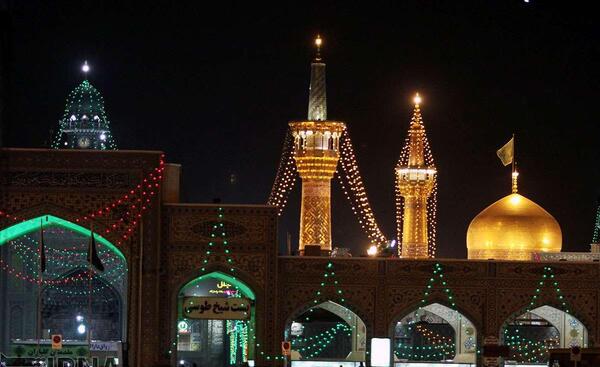 عکس حرم امام رضا نیمه شعبان