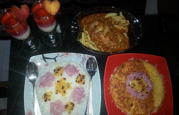 عکس غذا دونفره