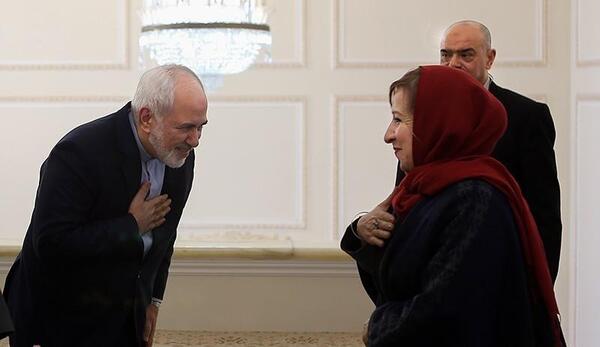 عکس زن ظریف و روحانی