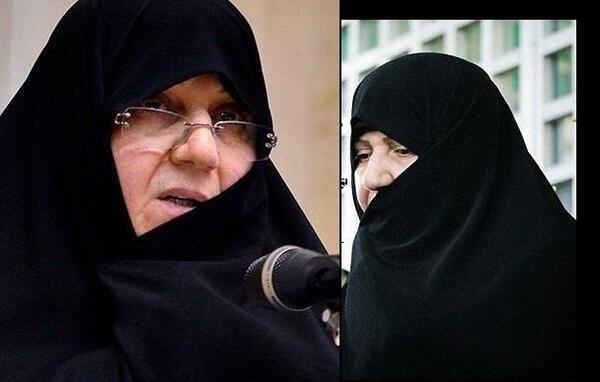 عکس زن ظریف و روحانی