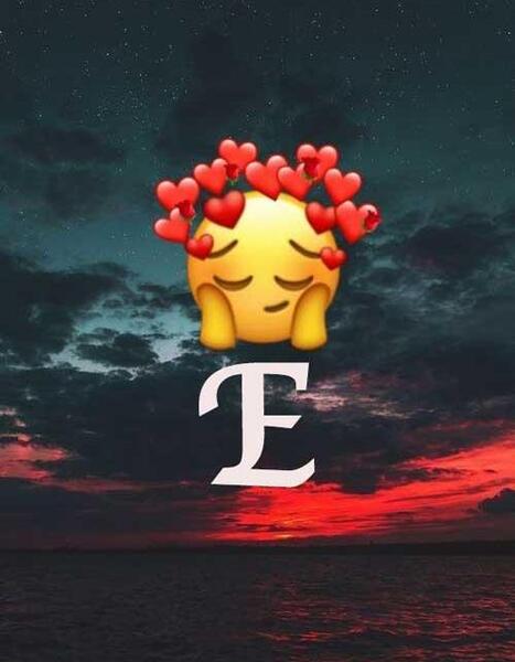عکس نوشته عاشقانه حروف e
