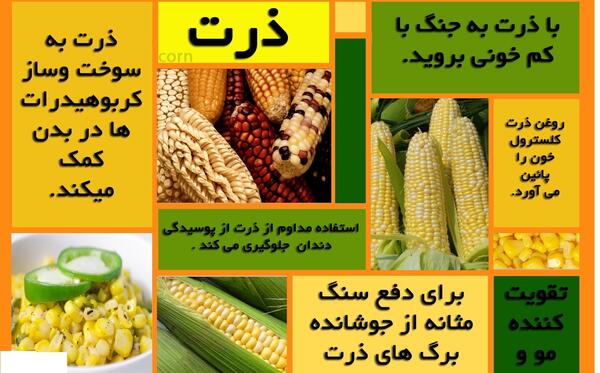 عکس ذرت پخته