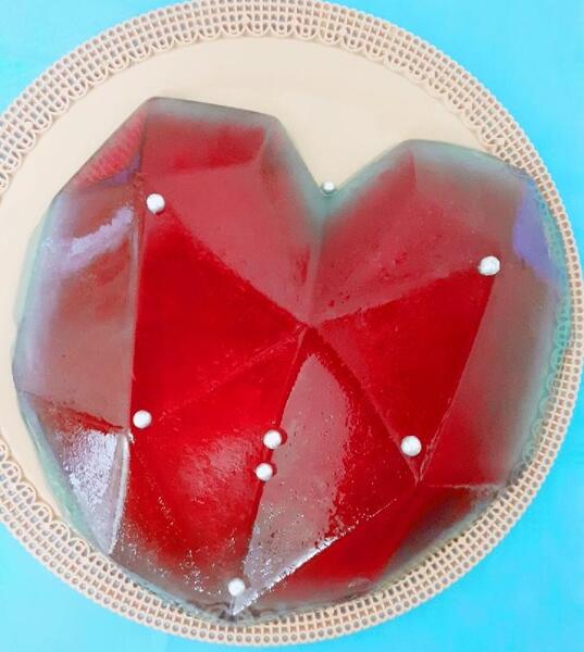 عکس ژله طرح قلب