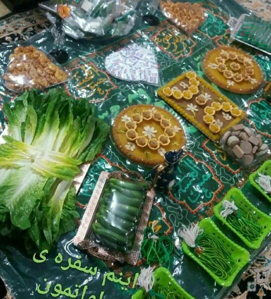 عکس سفره ی صلوات