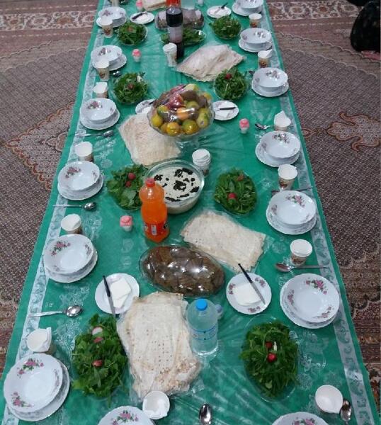 عکس سفره ی صلوات