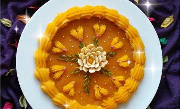 عکس طرز تهیه حلوا