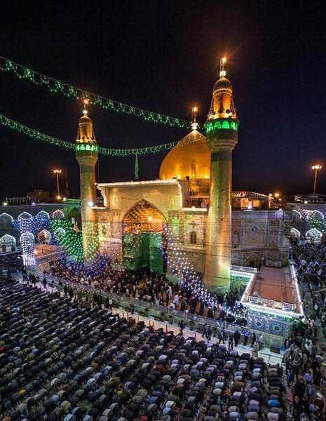 عکس سه بعدی حرم امام علی