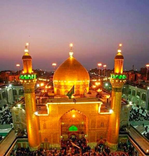 عکس سه بعدی حرم امام علی