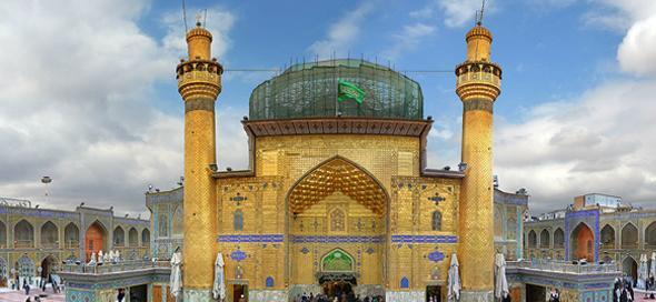 عکس سه بعدی حرم امام علی