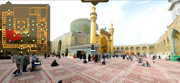 عکس سه بعدی حرم امام علی