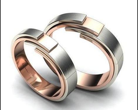 عکس حلقه ازدواج بدون نگین