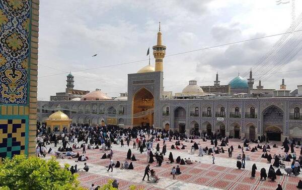 عکس حرم امام رضا در صبح