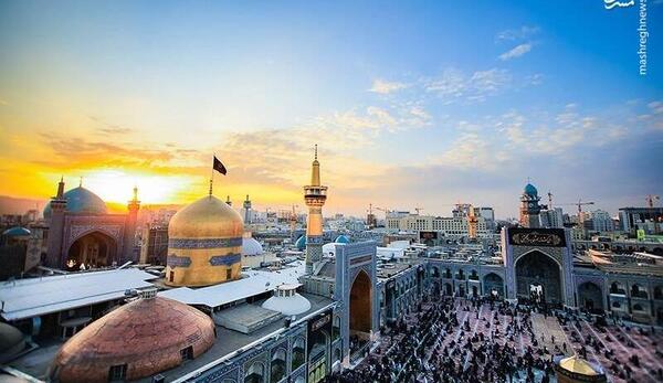 عکس حرم امام رضا در صبح