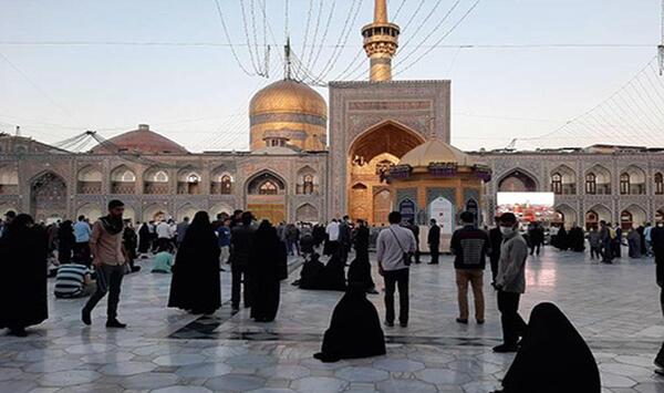 عکس حرم امام رضا در صبح