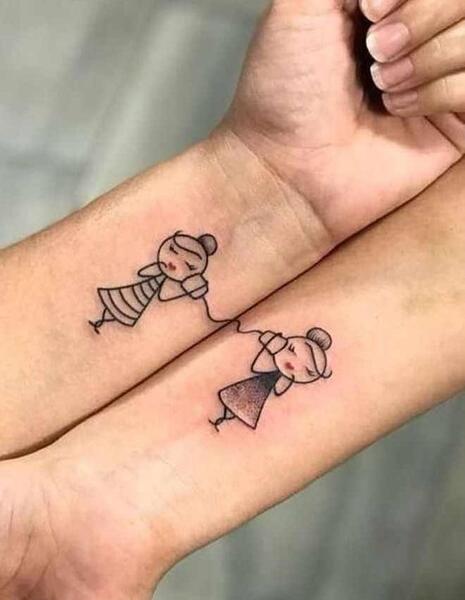 عکس تاتو روی مچ دست