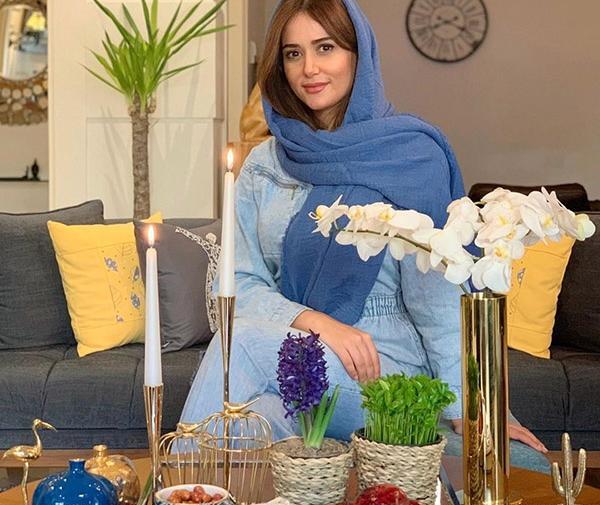 عکس سفره هفت سین الهام حمیدی