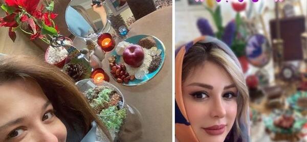 عکس سفره هفت سین الهام حمیدی