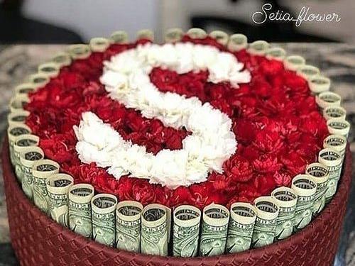 عکس دسته گل با پول