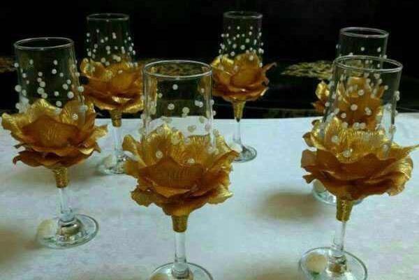 عکس سفره هفت سین با جام شیشه ای