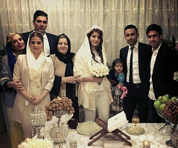 عکس عروسی جواد نکونام وهمسرش