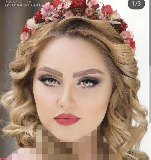عکس عروس گریم شده