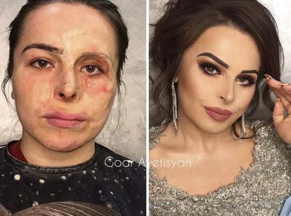 عکس عروس گریم شده
