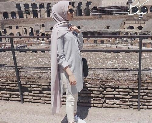 عکس دختر با حجاب اسپرت