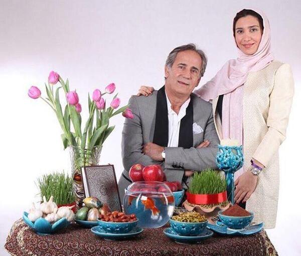 ژست عکس با سفره هفت سین