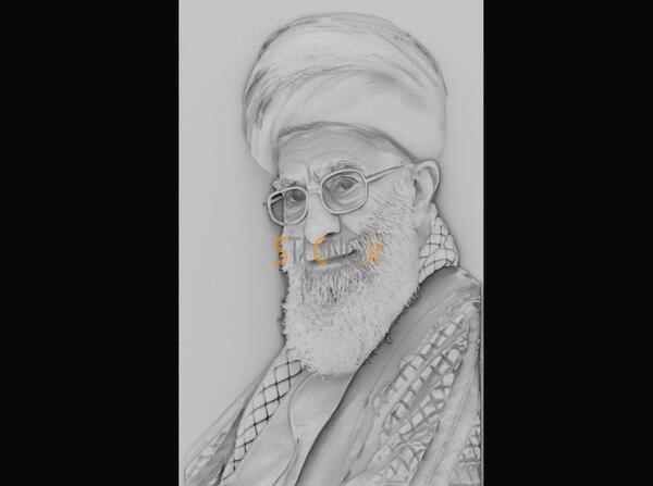 عکس سه بعدی آیت الله خامنه ای