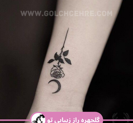 عکس تاتو ظریف دخترانه روی دست