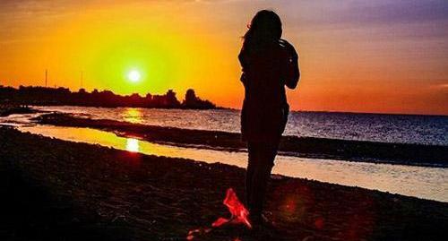 عکس عاشقانه غروب