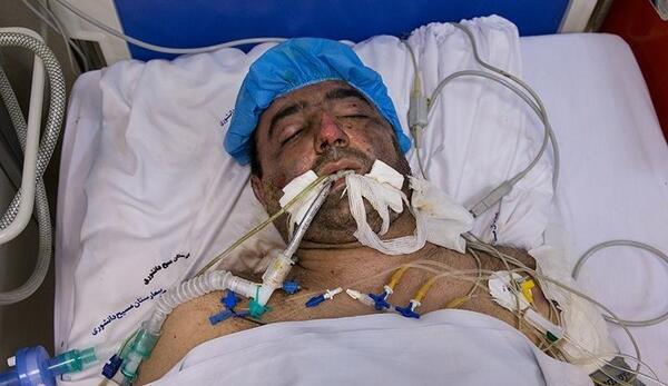 عکس امید عباسی آتش نشان