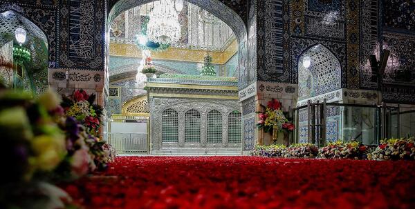 عکس ضریح امام رضا در کرونا