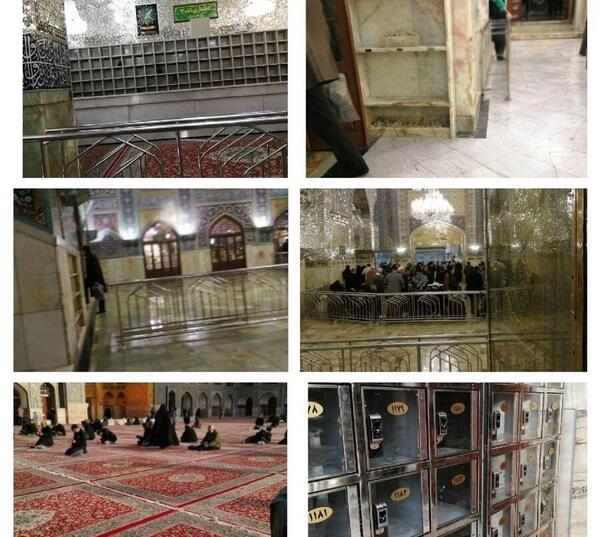 عکس ضریح امام رضا در کرونا