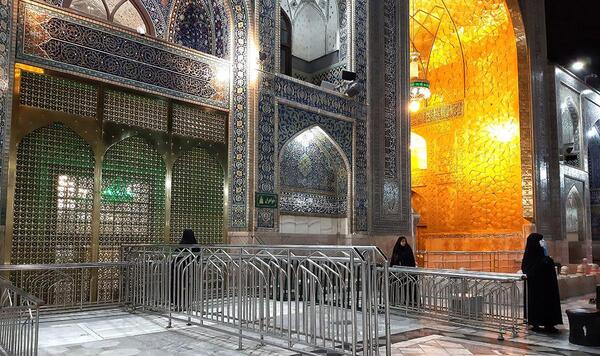 عکس ضریح امام رضا در کرونا