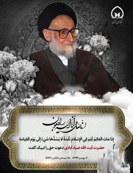 عکس ایت الله ضیا ابادی