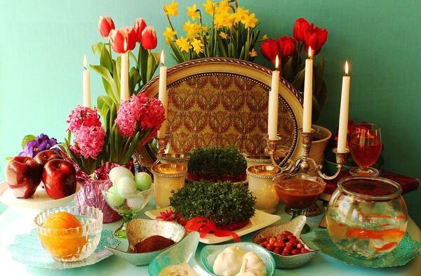 عکس سفره هفت سین جدید سفالی