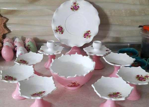 عکس سفره هفت سین جدید سفالی